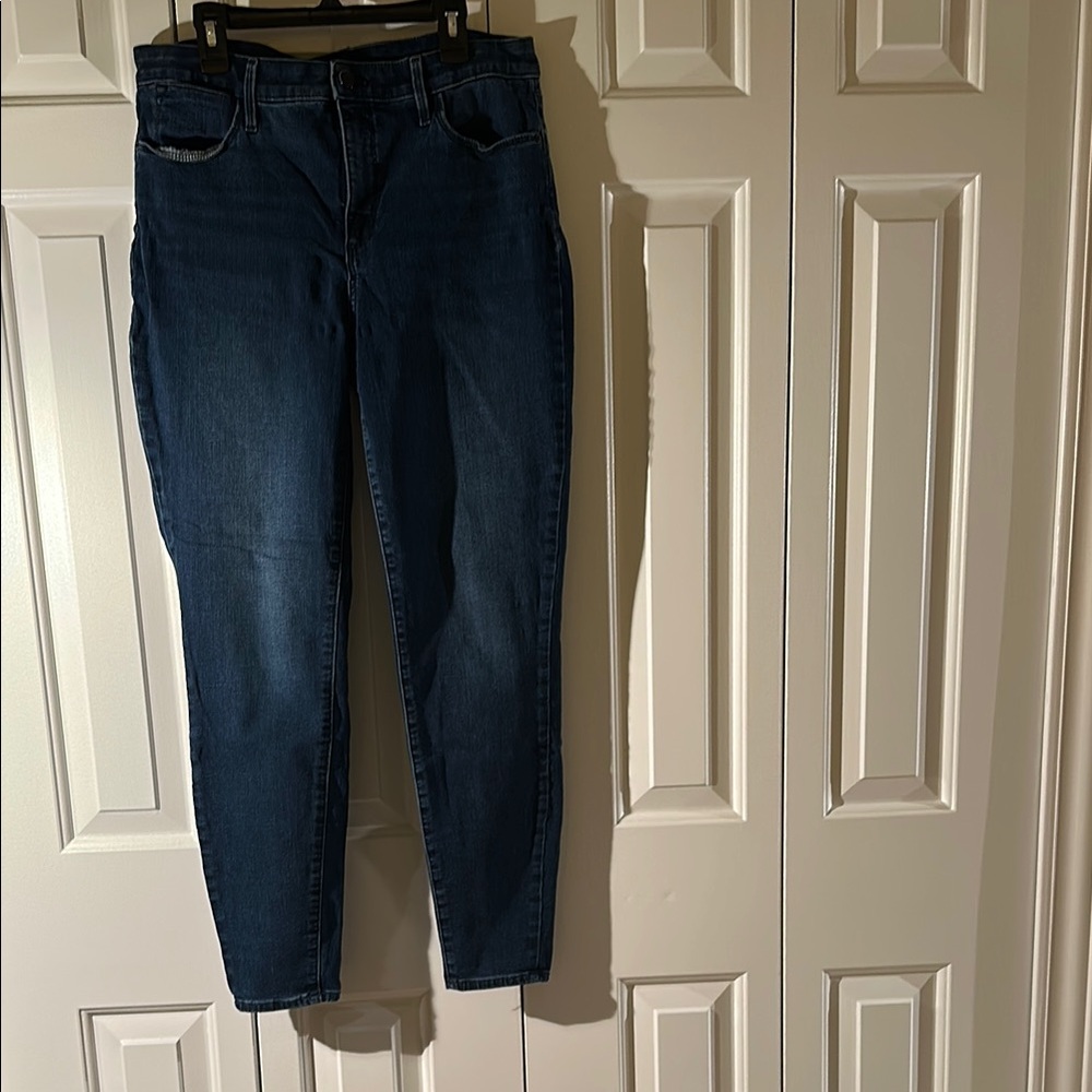 Talbots High Waist Jeggings Ankle Classic Indigo Style Size 8
